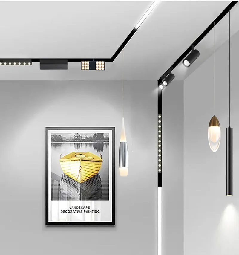 LED Magnetische Linearlicht Dünn schlank Aluminium Kunststoff SMD L-Form 30W Shop Kantine Getränke Buchladen Stoffladen 8