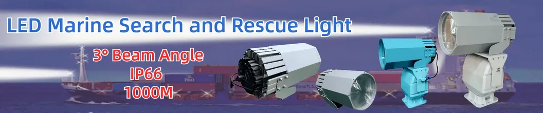 LED Suchscheinwerfer 200W 300W IP66 Wasserdicht Stahl Korrosionsschutz 1000m 3000m See Schiff Fahrzeug Boot Fernbedienung Such- und Rettungsscheinwerfer 2