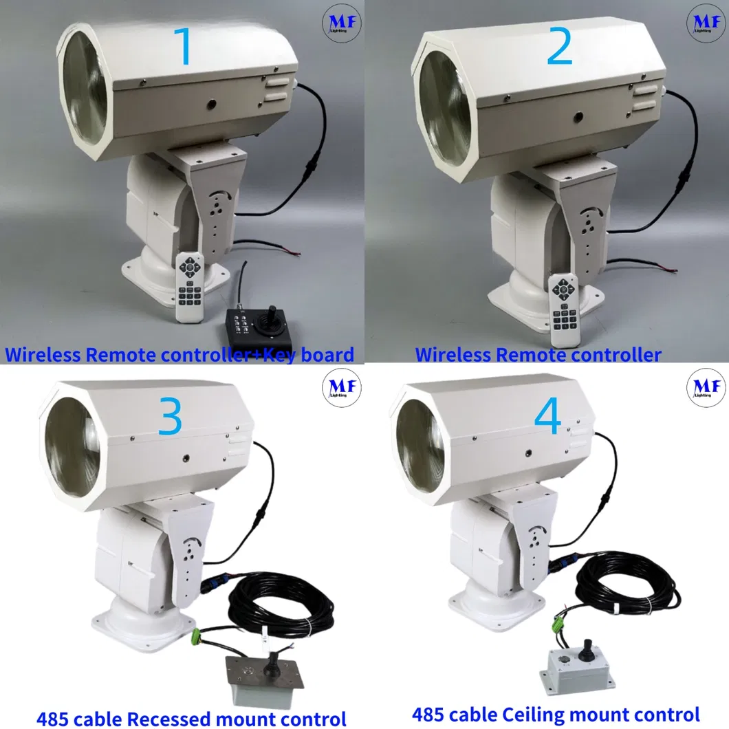 LED Suchscheinwerfer 200W 300W IP66 Wasserdicht Stahl Korrosionsschutz 1000m 3000m See Schiff Fahrzeug Boot Fernbedienung Such- und Rettungsscheinwerfer 13