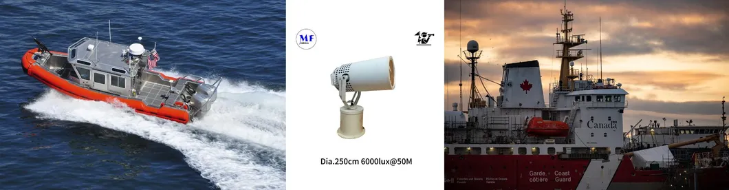 LED Suchscheinwerfer 200W 300W IP66 Wasserdicht Stahl Korrosionsschutz 1000m 3000m See Schiff Fahrzeug Boot Fernbedienung Such- und Rettungsscheinwerfer 17