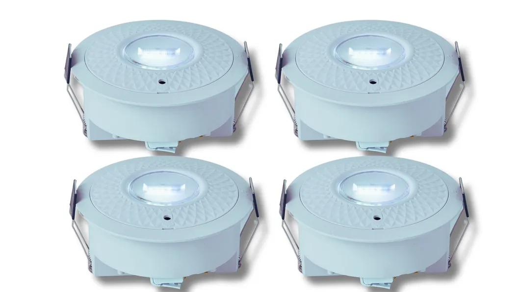 Panel Down Light LED Panik Notfall Fluchtzeichen Licht IP65 Batterie Backup Wiederaufladbare öffentliche Schule Krankenhaus Weiß 0