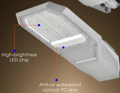 LED Solar Garten Straßenwandlicht Aluminium Wasserdicht 200W IP65 Ik08 Kompaktes Parkweg Bürgersteige Autobahn 4