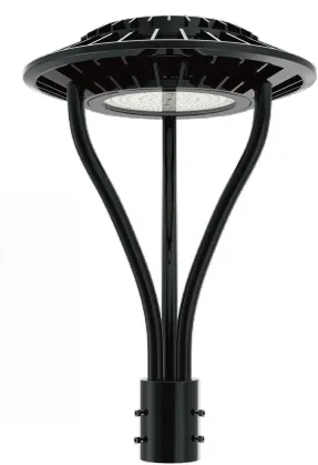 LED-Gartenleuchte Einstellbar Feuchtigkeitsschutz IP65 150W Wasserdicht 140lm/W Schwarz Feenrasenhof Post Top 3