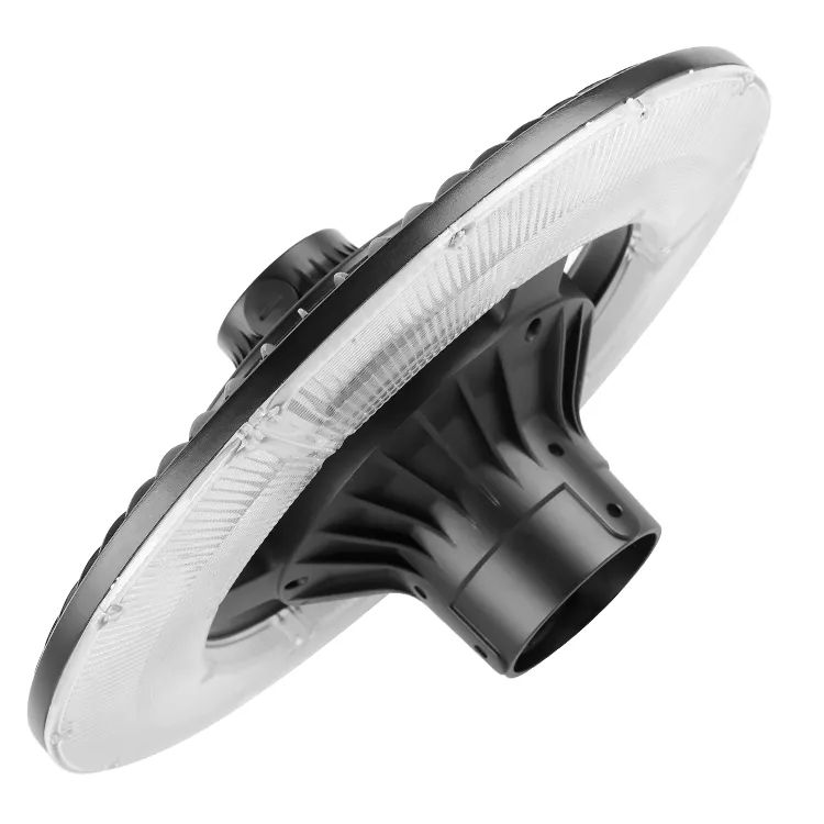 LED-Gartenleuchte, einstellbar, 150W, IP65, eingebaut wasserdicht, 130lm/W, rund, schwarz, Hof, Park, Garten, Pfostenaufsatz 4