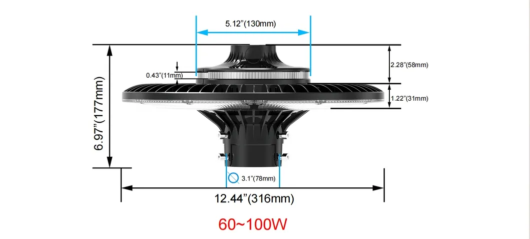 Energieeinsparende LED-Gartengestützte Pole-Licht-Bereichslicht 140lm/W Smart-Tuning 200W für den Highway-Restaurationsbereich Sportkomplex Promenade am Ufer 4