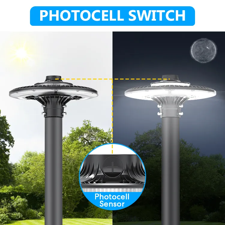 Energieeinsparende LED-Gartengestützte Pole-Licht-Bereichslicht 140lm/W Smart-Tuning 200W für den Highway-Restaurationsbereich Sportkomplex Promenade am Ufer 13