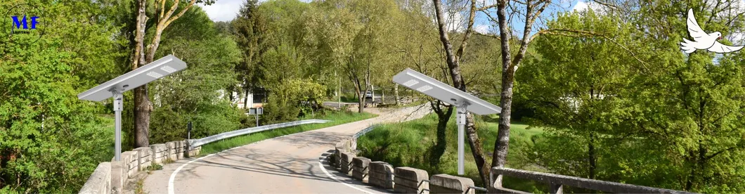 LED Solar Straßengarten Licht Bewegungssensor Weiß Silber 120W 100W 80W Alu. IP66 Fußgängerhaus Villa Hof 5