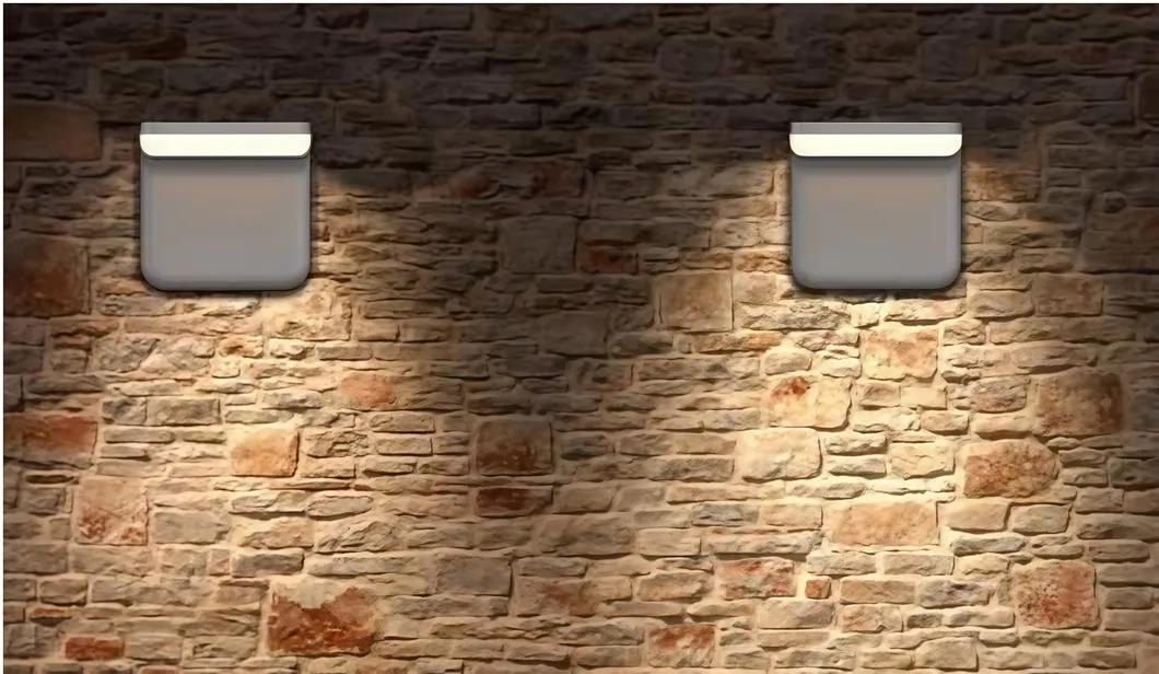 LED-Solarwandleuchte Moderne Neuheit Smart Simple Lithiumbatterie Monokristalline Schwarze Solar IP66 Wasserdicht Guss 2