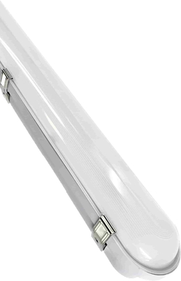 Warehouse Tri Proof Light Anti Glare Solid Ip65 Waterproof Decorative Slats Plastic Led Tri-Proof Light Fixture