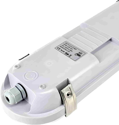 Warehouse Tri Proof Light Anti Glare Solid Ip65 Waterproof Decorative Slats Plastic Led Tri-Proof Light Fixture