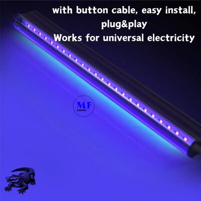 10W 20W 30W 50W UV395nm 365nm 405nm IP65 Black White Flood Tube Light LED UV Money Checking Curing Full Spectrum Ultraviolet Entertainment Party Light