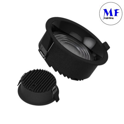 Smart CCT Power Dimming Adjustable High Aluminum Recessed Downlight 7W/10W/12W/15W/18W/20W/25W/30W/35W/40W/45W/50W/60W/70W/80W/100W LED Down Light