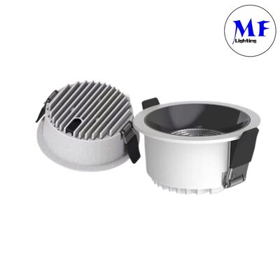 Recessed Downlight High Power Dimming 7W/10W/12W/15W/18W/20W/25W/30W/35W/40W/45W/50W/60W/70W/80W/100W 160LM/W CCT Adjustable Wide Beam Dali Spot LED Down Light
