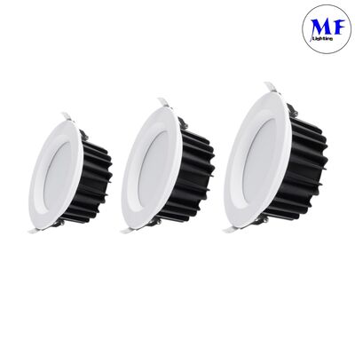 IP40 SMD Downlight 5W/7W/10W/12W/15W/20W/25W/30W/35W/40W/45W/50W Smart CCT Power Dimming Adjustable Smart Triac Dali 0-10V Recessed Aluminum LED Down Light