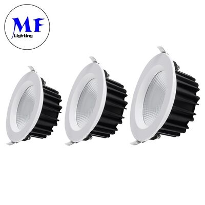 COB LED Down Light 5W7W10W12W15W50W,60° Beam,Triac/0-10V/Dali-2/Tuya Zigbee Dimmable,100lm/W CRI90, Ugr<19 Anti-Glare, IP40,Indoor Commercial Lighting