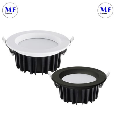 SMD Recessed 120° Wide Beam PC Milky Diffuser Anti-Glare UGR<19  Dimmable  Die-Cast Aluminum Indoor Commercial LED spot light LED Down light