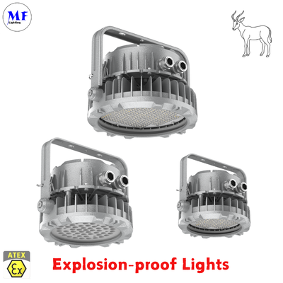 IP66 IK08 5 years warranty Various installation ways  Ra>80 ATEX Certified Die-Cast Aluminum Explosion Proof highbay Ligh
