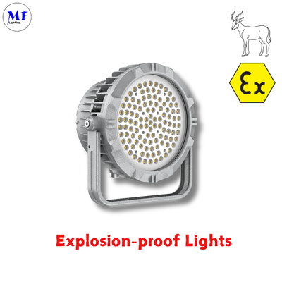 OEM ODM IP66 IK08 Atex Lamp Explosion Proof LED Highbay Light 140LM/W IP66 IK08 50W 100W 150W 200W 300W 400W With Tempered Glass Lens For Oil Gas Chemical Mining Hazardous Zone