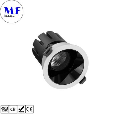 15W LED Down light CRI90 100lm/W UGR＜3 ETL Driver 110Vac DIP 5CCT adjustable 200-240VAC Triac/0-10V/ Dali Dimmable Recessed Anti-glare LED Spot Downlight for Commercial Spaces