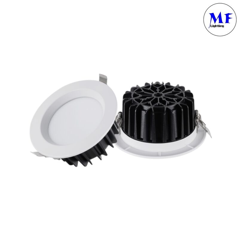 Aluminum High Power 5W/7W/10W/12W/15W/20W/25W/30W/35W/40W/45W/50W Dimming CCT Adjustable Dimmable Smart Recessed Indoor Downlight Spot IP40 Hotel LED Down Light