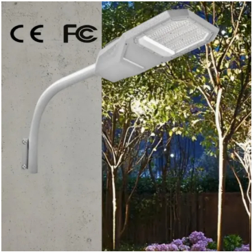 LED Solar Garten Straßenwandlicht Aluminium Wasserdicht 200W IP65 Ik08 Kompaktes Parkweg Bürgersteige Autobahn