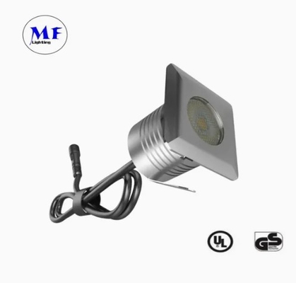 LED Stufenlicht IP67 1W Silber 95lm/W Bürgersteig Straße Garten Gehweg Treppe Weg