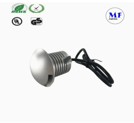 LED-Treppenlicht Silber 3W 12V IP65 Pfadweg Gehweg Quadrate Gehwege Garten
