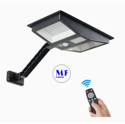 LED-Solarwandleuchte Moderne Neuheit Smart Simple Lithiumbatterie Monokristalline Schwarze Solar IP66 Wasserdicht Guss