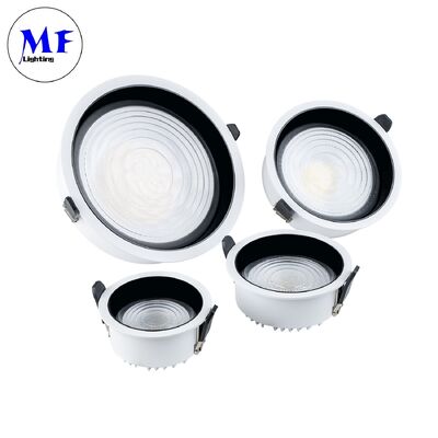Einbau-Deckenleuchte, Blendfreier SMD-LED-Einbaustrahler 7W10W20W30W50W60W80W100W, TRIAC/0-10V/DALI-2/DALI DT6 DT8 120° breiter Abstrahlwinkel, 160LM/W CRI90, mit CE RoHs