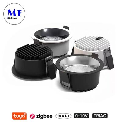 10W 160lm/W eingebundene LED-Abblendung Triac /0-10V/Dali-2 Dimmbare CRI9 Weitstrahlwinkel 120° 8INCH/10INCH eingebundene Anti-Glanz-LED-Abblendung für gewerbliche Räume