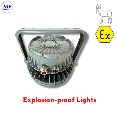 OEM ODM IP66 IK08 Atex Lampe Explosionssicherheit LED Highbay Licht 140LM/W IP66 IK08 50W 100W 150W 200W 300W 400W Mit gehärtetem Glas Linsen Für Ölgas Chemische Bergbau Gefährliche Zone