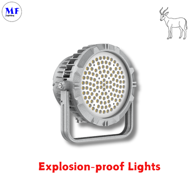 240W LED-Explosionssicherung Hochwasseraufleuchte Atex Zertifiziert IP66 Ik08 Dauerhaft Rund Robust 240W LNG Öl Gas Industrie Marine Plattform Bergbau Chemische Industrie