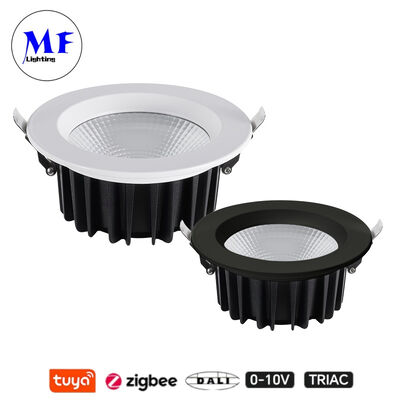 Fabrikpreis IP40 CCT Einstellbare Triac Dali Tuya Dimmbare Smarte Zigbee 35W 50W COB LED Einbau-Spot-Downlight für Küche, Industrie, Einzelhandel und Gewerberäume