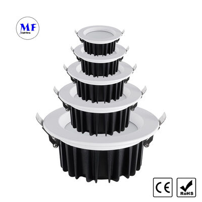 Fabrikpreis LED Einbau-Downlight Triac 0-10V Dali Dali-2 Dt6 Dt8 Dimmbar, Zigbee Tuya WiFi Entblendend IP40 Druckguss-Aluminium Decken-Downlight für Hotel