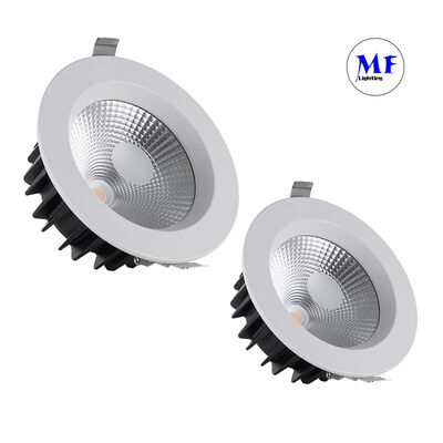 Fabrikpreis Fließbandinstallation 40W COB Downlight 2700-6000K Abstimmbar CCT High CRI Ra90 Triac 0-10V Dali-2 Dali Dt8 Tuya Zigbee Dämpfbares Downlight