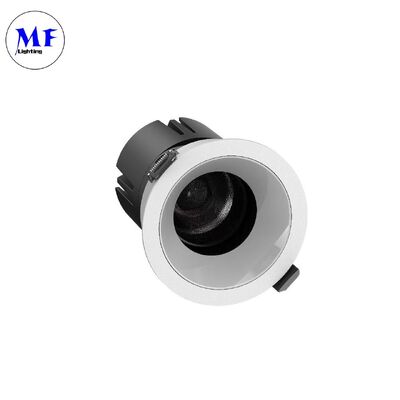 ETL Treiber Blendfreies Einbau-LED-Downlight COB-Chip 15°/24°/36°/55° Abstrahlwinkel 110-120LM/W Hoher Lumen 5CCT schwenkbares Decken-Downlight