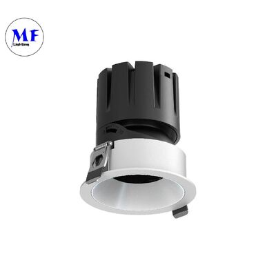 UGR<3 Anti-Glare COB LED Spot Downlight 24°/36° Strahlwinkel 100LM/W Hohe Leuchtdämpfung Triac 0-10V DALI-2 Dimmbare eingebettete Deckenlicht Downlight