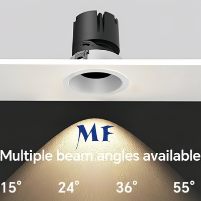 LED Down Light Scheinwerfer Rund Anti-Glanz 10W 20W 25W 120lm/W EIK07 ETL Treiber 5 CCT Ajust Dali Dim COB